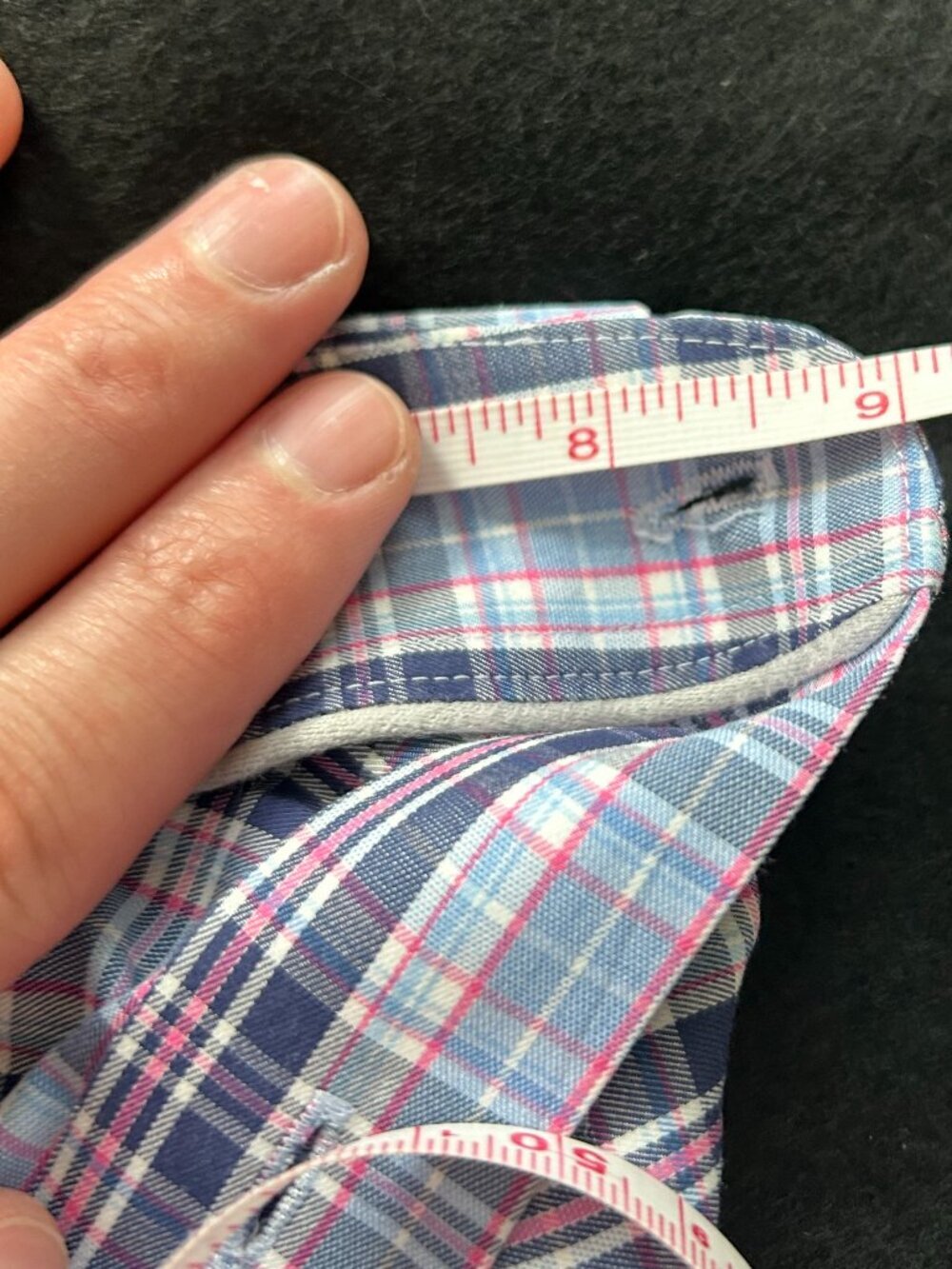 Peter Millar Shirt Mens XL Blue Plaid Long Sleeve Button Down Cotton - Picture 11 of 11